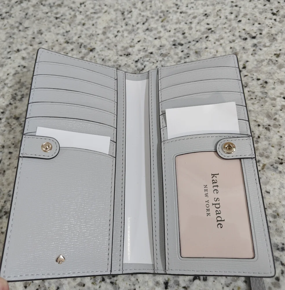 Kate spade roulette wallet (gray)